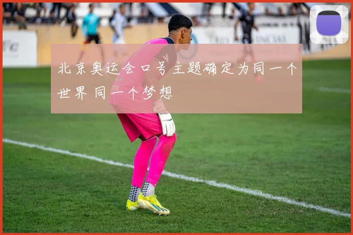 北京奥运会口号主题确定为同一个世界 同一个梦想